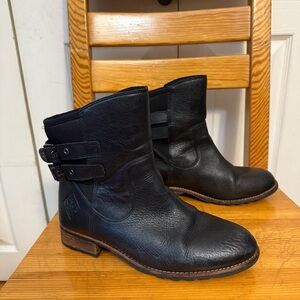 The Original Muck Boot Company Black Leather Waterproof Boots 10